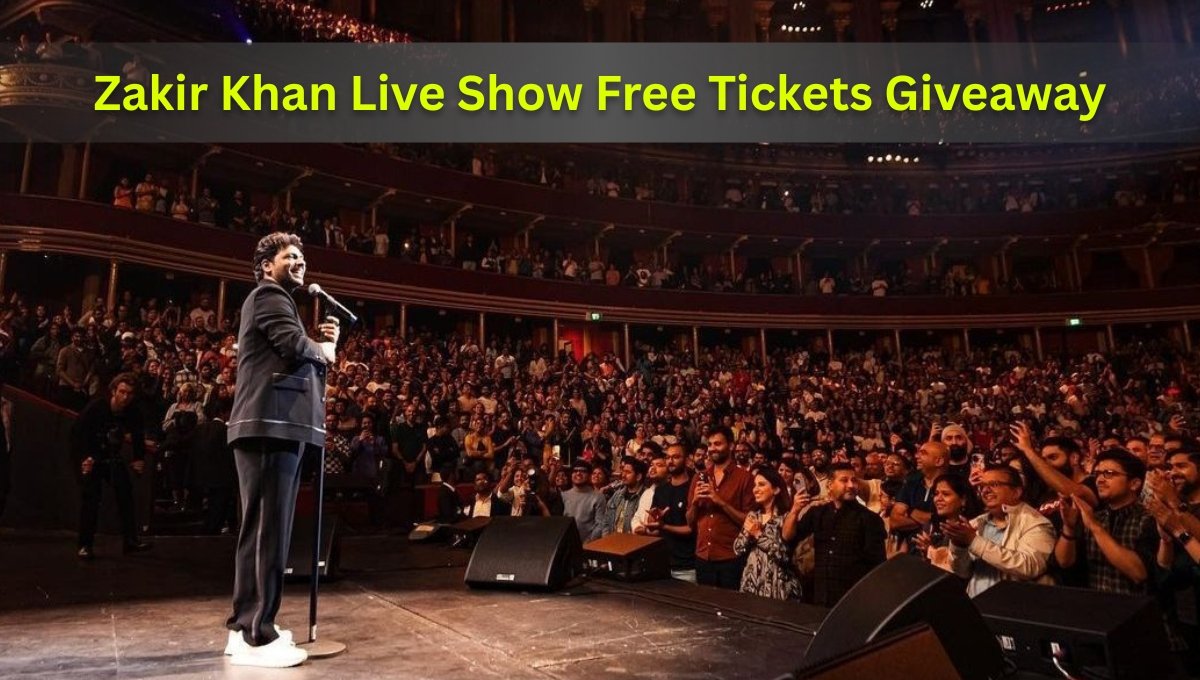 Zakir Khan Live Show Free Tickets Giveaway