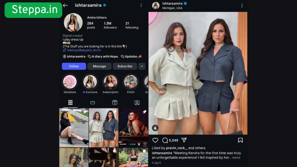 Archita Phukan’s Instagram name now appears as “Ishtara Amira”, adding more mystery to her online identity.